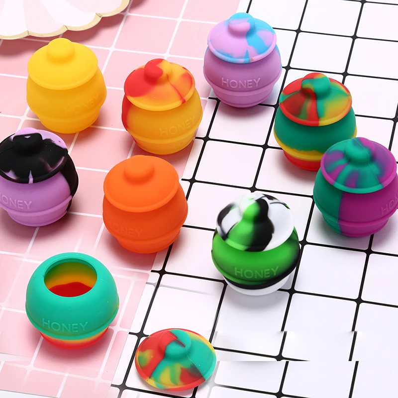 4 вида силиконовый контейнер в виде черепа большая Шестигранная силиконовая