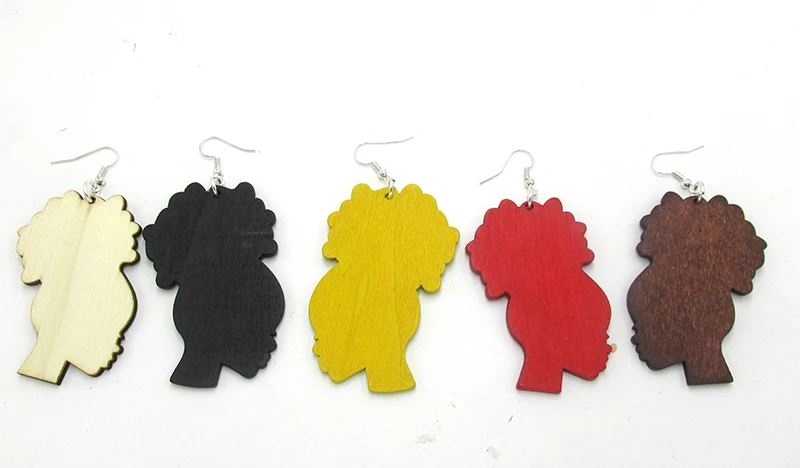 

Newest Afro Girl Wood Earrings