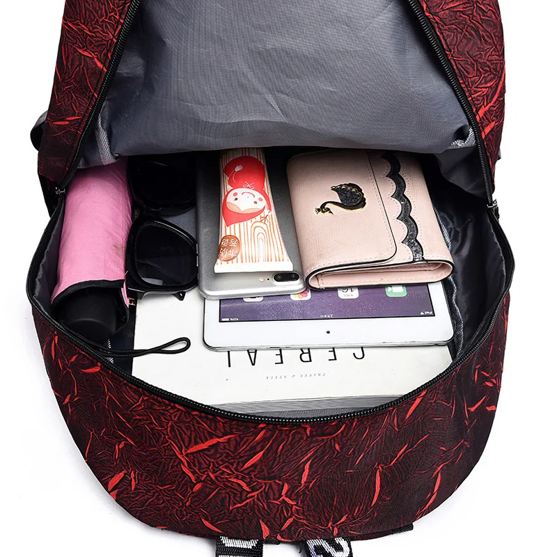 Рюкзак для мальчиков и девочек с рисунком граффити вместительный школьный