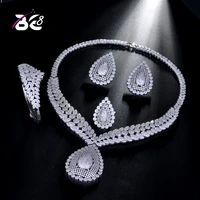 be 8 luxury dubai aaa cubic zirconia jewelry sets for women elegent zircon paved bride 4pcs wedding sets acessories s189