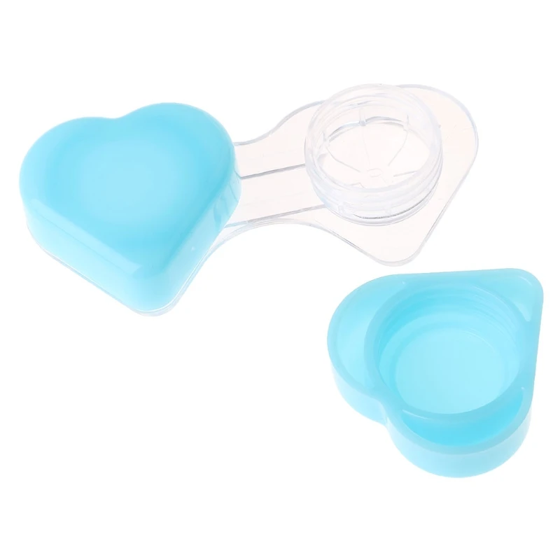 Contact Lens Box Candy Color Heart Shaped Travel Portable Case Storage Container Random delivery | Аксессуары для одежды