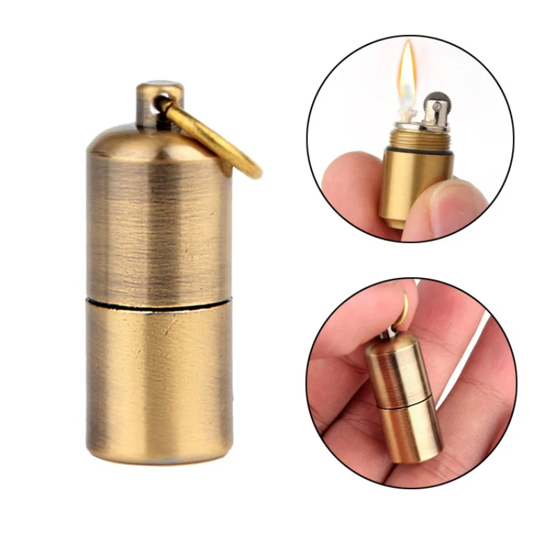 Открытый Инструменты Мини Компактный Керосин Зажигалка Fire Starter Capsule керосин