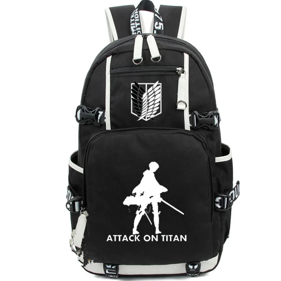 Аниме Нападение На Titan Рюкзак Студент Школы Мешок Печати Повседневная Сумка