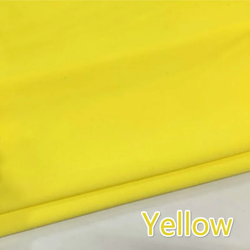 Yellow Матовый боковой стрейч нейлон спандекс лайкра Купальник бикини из ткани для йоги колготки зентай костюм - Цвет: Yellow