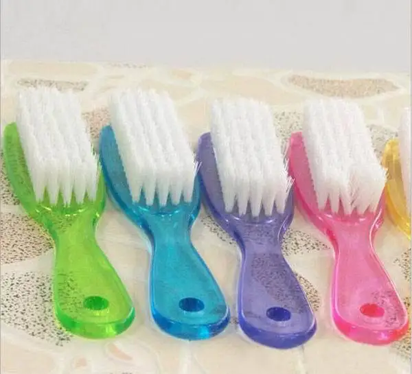 

1 Piece Crystal Plastic Shoe Brush Wash Laundry Shoe Brushes Hand Tool