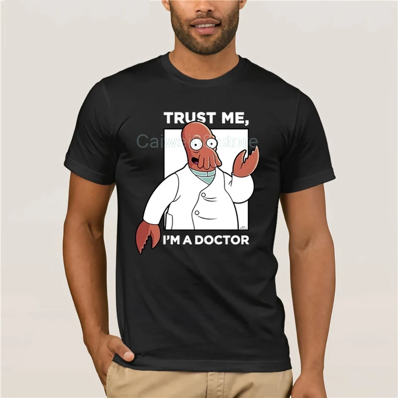 Повседневная Свободная Летняя мужская футболка с круглым вырезом Zoidberg Trust Me Doctor и