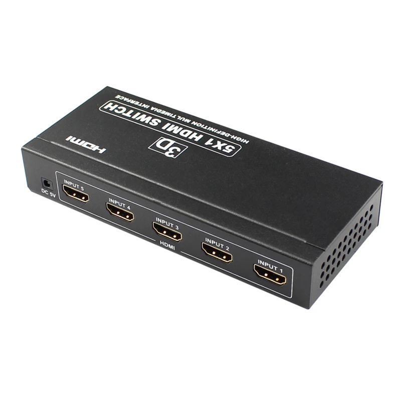 Коммутатор HDMI 5X1 5 портов hdmi 4K x 2K для различных источников с ИК беспроводным