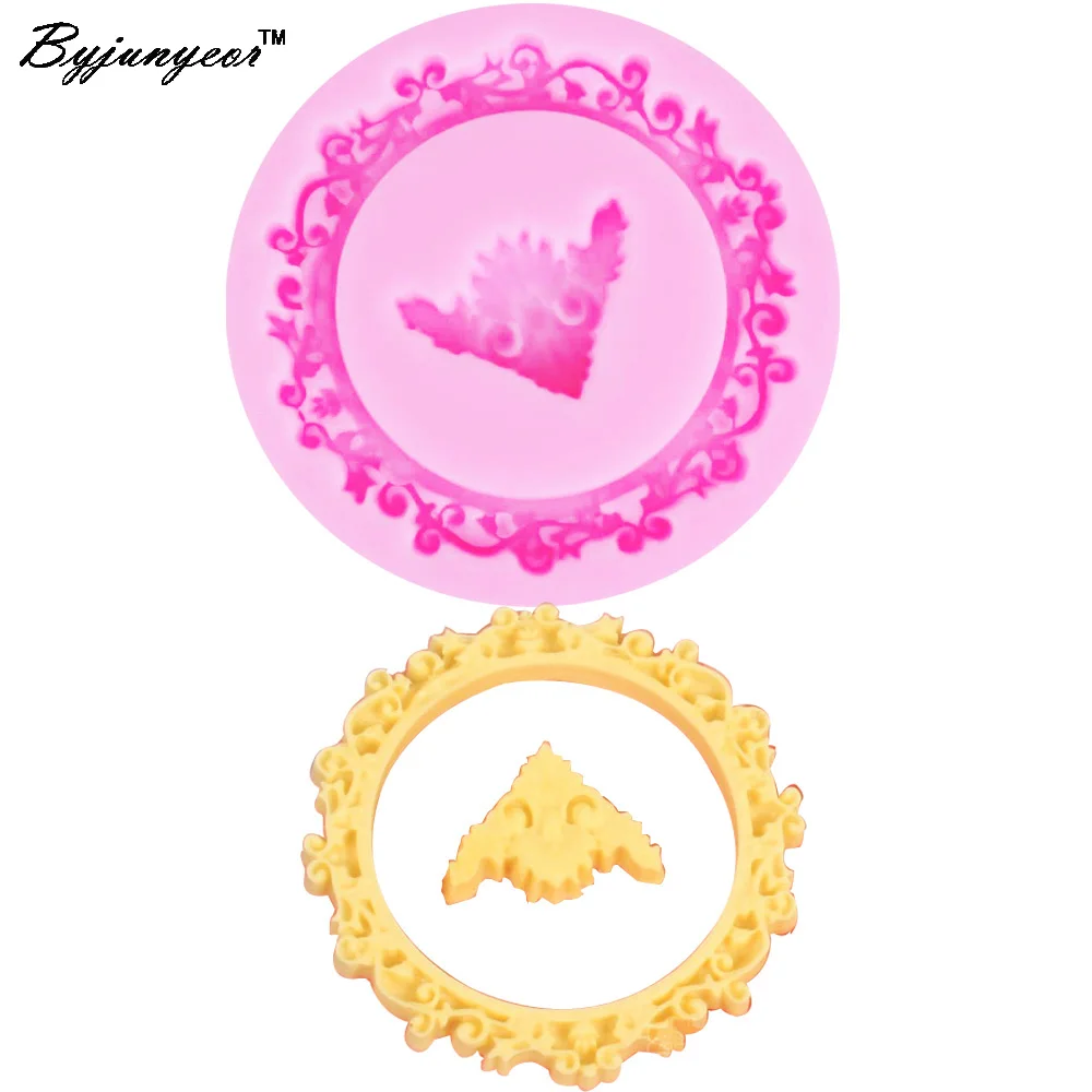 Byjunyeor M373 рамка Mirrow УФ Смола силиконовая форма помадка Шоколадные конфеты леденец Кристалл эпоксидная мягкая глина Выпекание инструмент