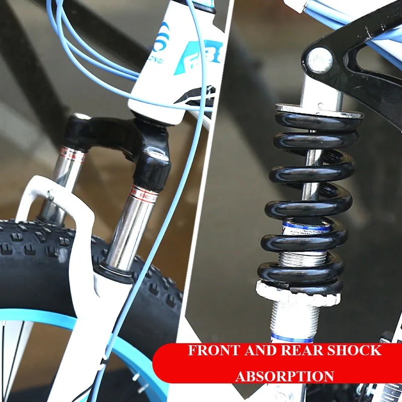 Мощный электрический велосипед 26 дюймов с полной подвеской мощный горный MTB 48V1500W