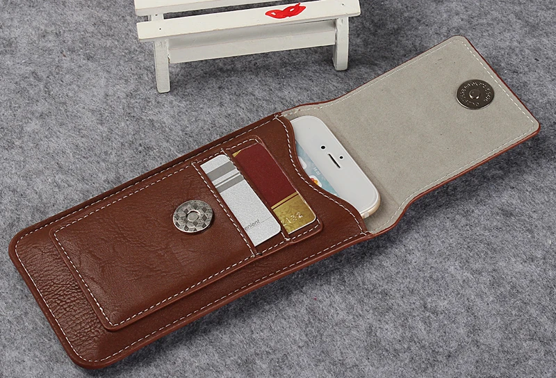 

Hook Loop Leather Belt Clip Mobile Phone Case For Galaxy S9+/A8+ A8 (2018)/C7 (2017) J7+/C8/Note FE/J7 Max/J7 Pro