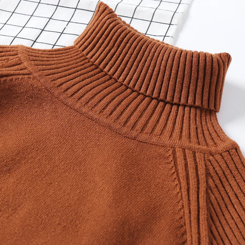 

Women Oversize Basic Knitted Turtleneck Sweater Female Solid Turtleneck Collar Pullovers Warm 2018 New Arrival