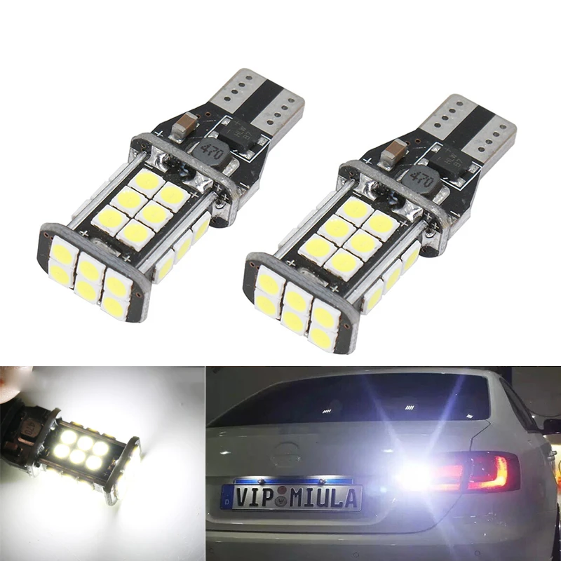 2Pcs W16W T15 LED Bulbs 3030 SMD Canbus OBC Error Free Backup Light 921 912 Car Reverse Lamp For Nissan Altima 1998-2016 | Автомобили и