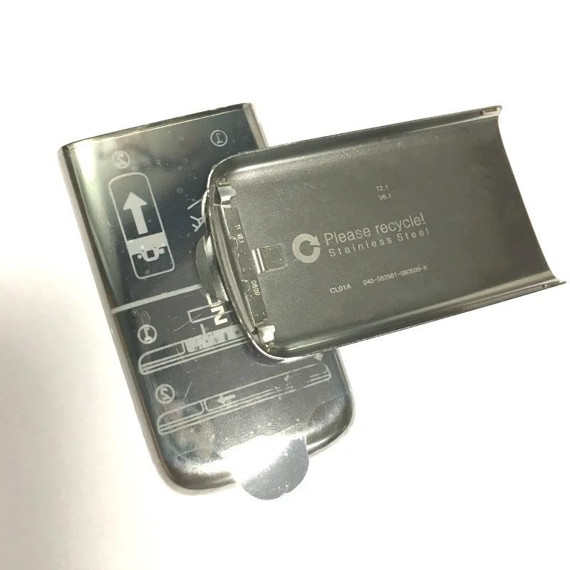 Чехол для аккумулятора Nokia 6700 Classic 6700C, металлический чехол для задней панели, серебристый цвет