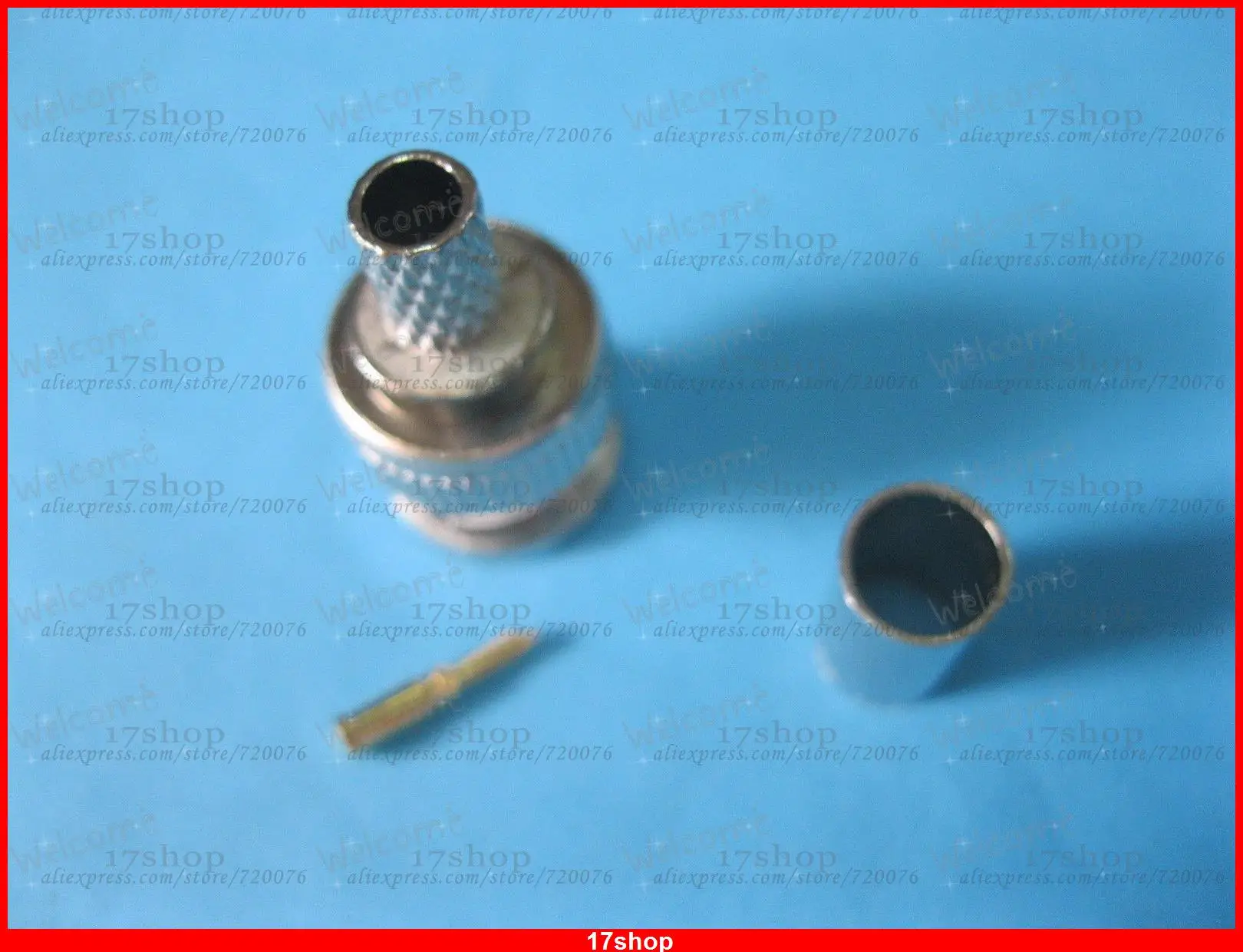 100 компл. RG59 BNC разъем обжимной коаксиальный 3 Piece для кабель Новый|cable connector crimp|cable
