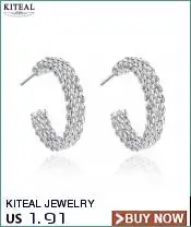 Kiteal, новинка,, модные ювелирные изделия для женщин, сережки, 34 мм, круглые сережки, посеребренные серьги, не 925, печать