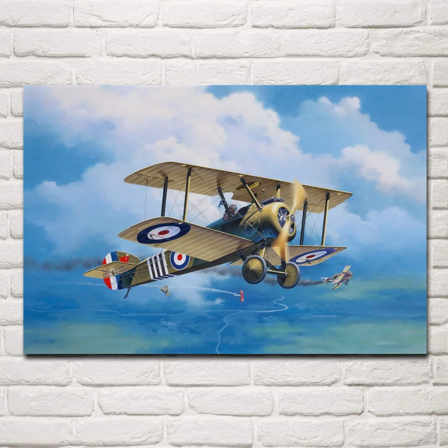 Королевский Летающий корпус F.1 Camal Roland C.II RFC Sopwith Biplane декор для гостиной дома