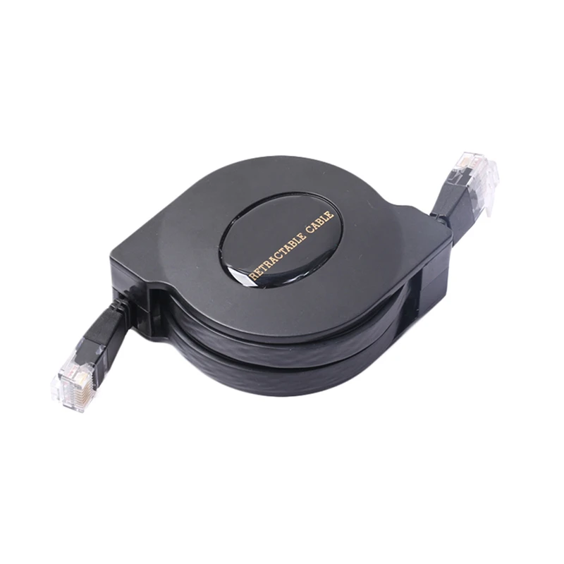 DOITOP CAT6 1000 Мбит/с выдвижной LAN кабель Ethernet кабели 1 м 2 полностью медный RJ45 Выдвижной