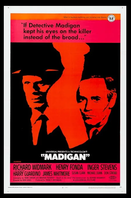 Мадиган (1968) классический фильм нео-нуар ретро ВИНТАЖНЫЙ ПЛАКАТ холст живопись DIY