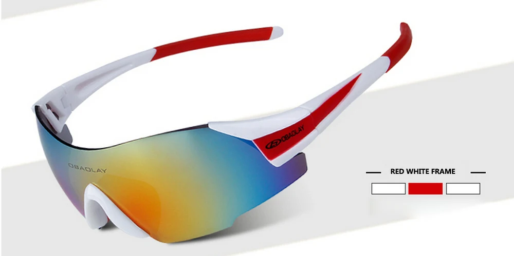 RED WHITE FRAM UV400 очки для велоспорта, уличные спортивные очки для горного велосипеда, мотоциклетные солнцезащитные очки, спортивные очки, безрамные очки, велосипедные очки - Цвет: RED WHITE FRAM