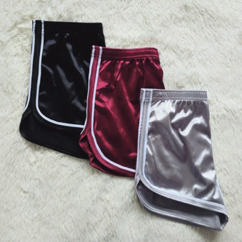 

New Women Shorts Summer Silk Stain Slim Beach Casual White Egde Shorts Hot