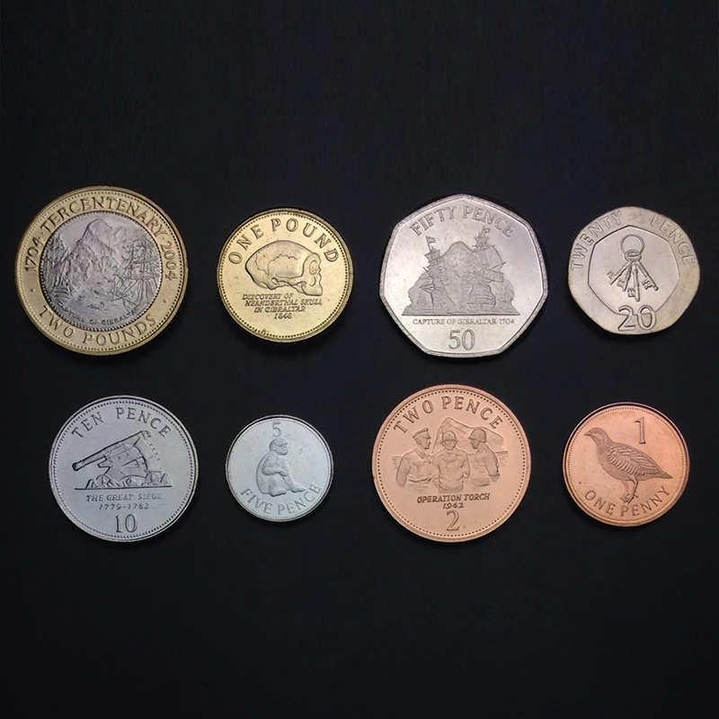 

8pcs Gibraltar Islands coin 100% original coin