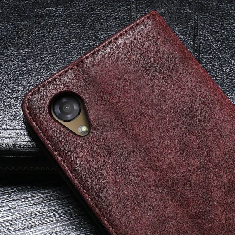 Чехол для Sharp Aquos S3 мини Высококачественная крышка Ретро Флип раскладный кожаный