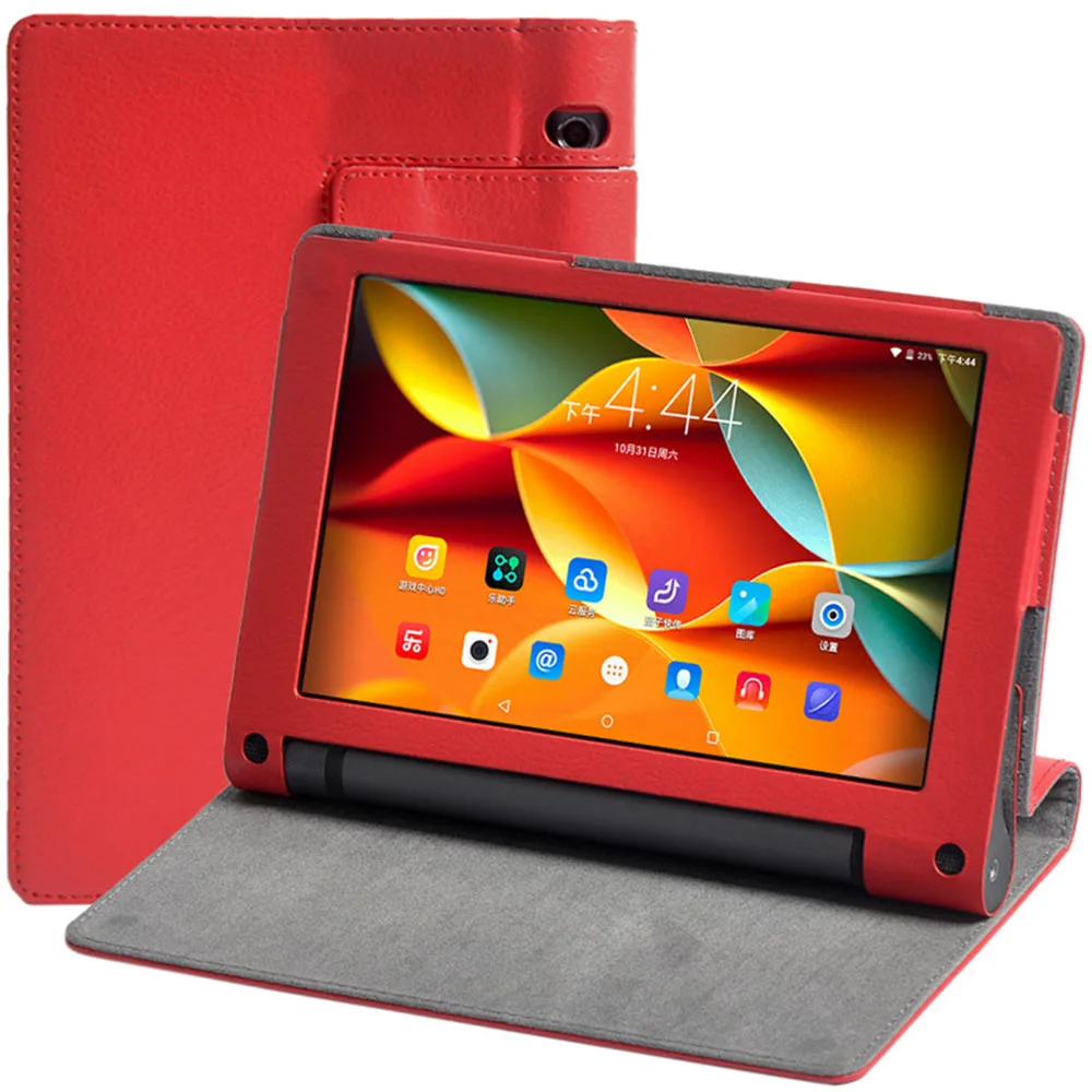 Модный чехол-книжка из искусственной кожи с рисунком личи для Lenovo YOGA TAB 3 YT3-850