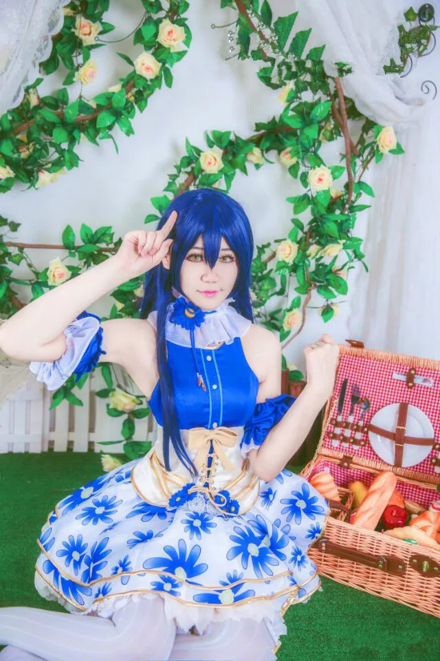 Бесплатная доставка популярный женский костюм для косплея Sonoda Umi из аниме love live