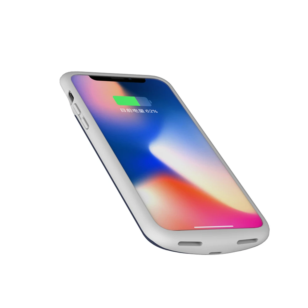 Чехол питания для iPhone X XS, чехол для зарядного устройства, 4000 мАч, внешний силиконовый чехол-аккумулятор с аудио