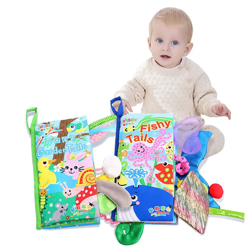 22 см детские животные хвосты ткань книга младенческой раннего образования