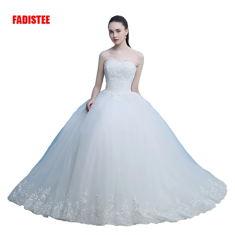 Модное Новое поступление Элегантное свадебное платье Vestido de Festa с аппликацией из