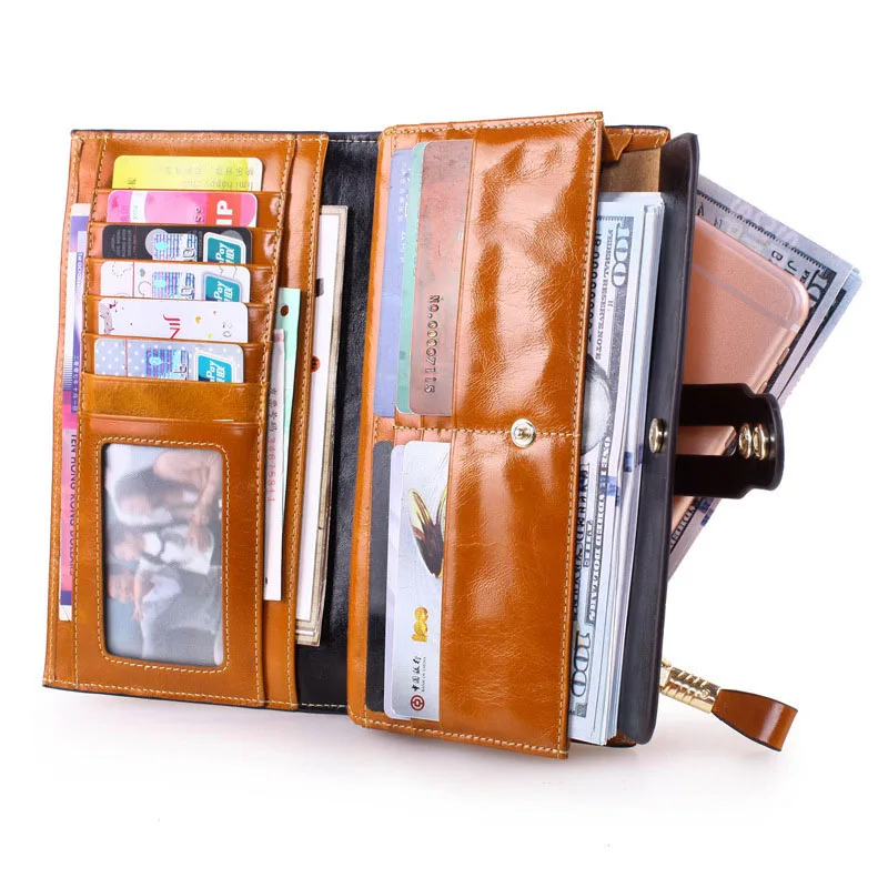 Новинка 2020 Модный женский кожаный кошелек Дизайнерские клатчи сумки из воловьей