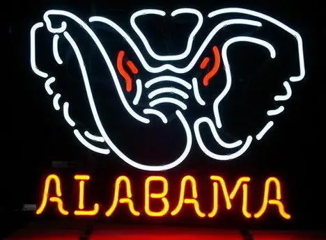 Неоновый светильник для животных собак неоновые вывески дизайн слона стеклянный