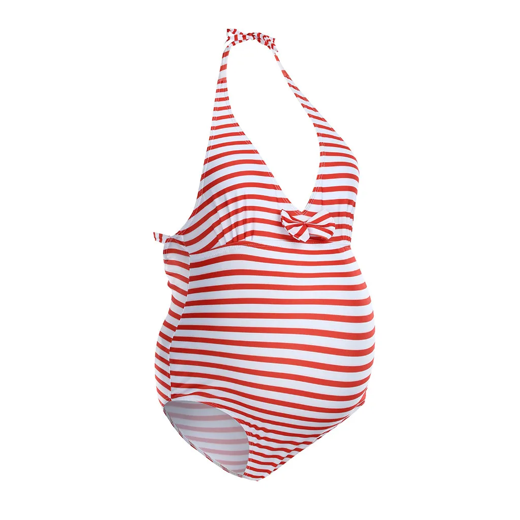 SAGACE Женские полосатые купальники большого размера для беременных танкини