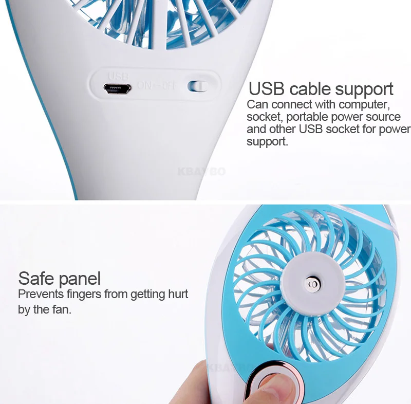 EJOAI портативный usb-вентилятор кулер Мини Удобный маленький USB аккумулятор односторонний охлаждающий вентилятор Настольный Карманный водяной туман охлаждающий воздух вентилятор увлажнитель