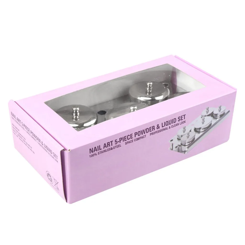 5 шт./компл. оборудование для нейл арта мини стальное украшение акриловая чашка