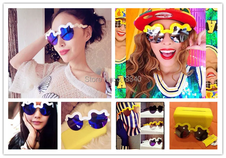 2015 Big Size Women tide female personality reflective sunglasses Mirrored Mix Colors Avaliable Vintage Oculos Gafas | Аксессуары для