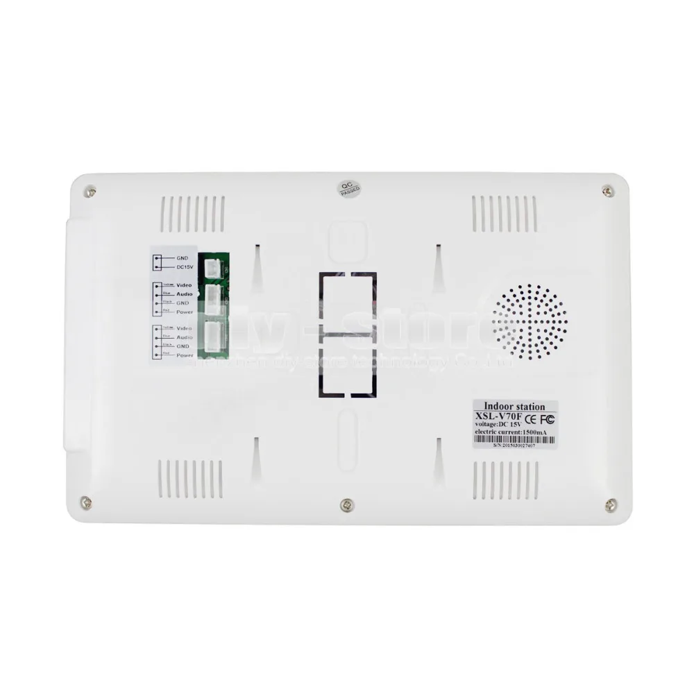 Проводной видеодомофон DIYSECUR 7 дюймов аудиовизуальная система связи ИК камера для