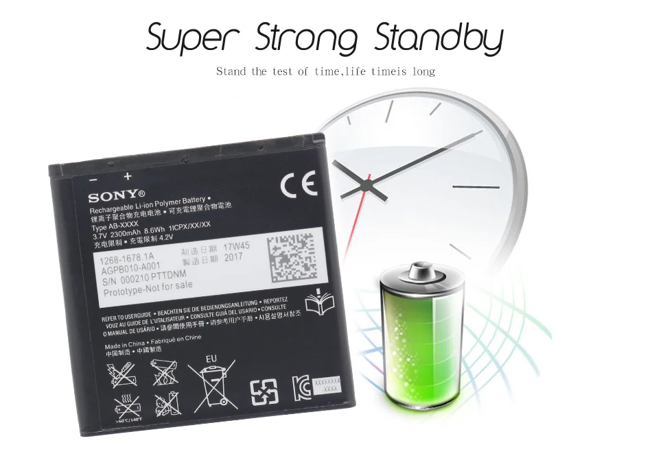 Аккумулятор для телефона sony BA950 Для sony Xperia ZR SO-04E M36h C5502 C5503 AB-0300 2300mAh Сменные Аккумуляторы для телефонов