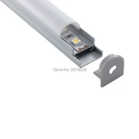 10 x 1m setslot half round shape led strip profile aluminium u size aluminum profile led channel for wall or ceiling light