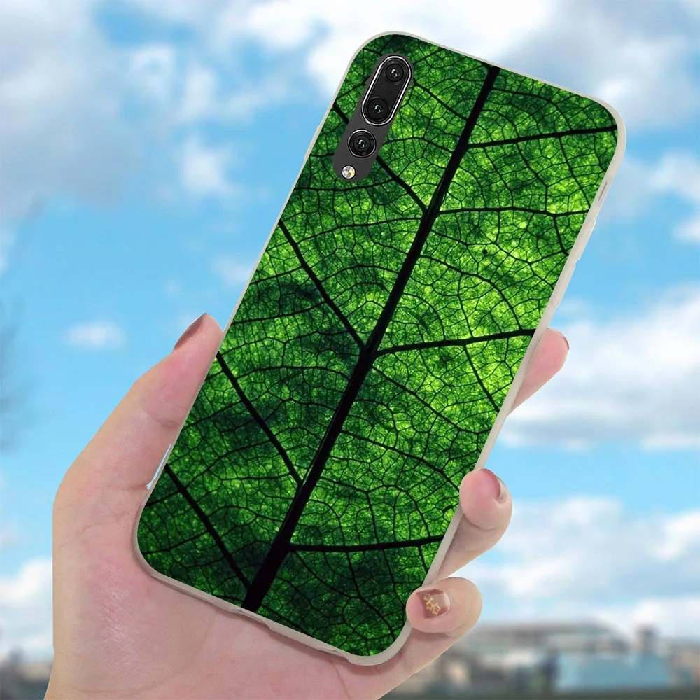 Чехол с зелеными листьями клевера для Huawei Y6 чехлы Nova 3 3i чехол 6A 8 8C 7Cin Note 10 Y7 Prime Y9
