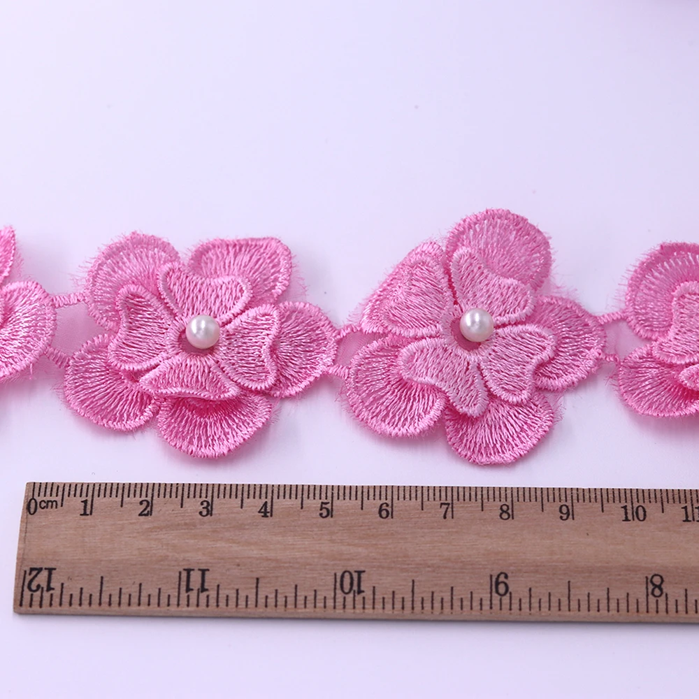 H630 91см Жемчужное кружево для отделки платья лентой вязание свадебное вышитое ручной работы резные швейные принадлежности ремесла