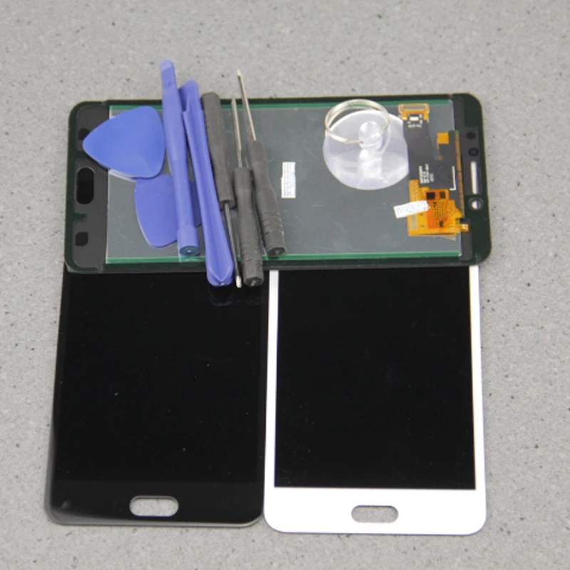 LCD C7 Pro C7010 Display Touch Screen Assembly For Samsung Galaxy c7 Black White lcd C7010+Tools | Мобильные телефоны и