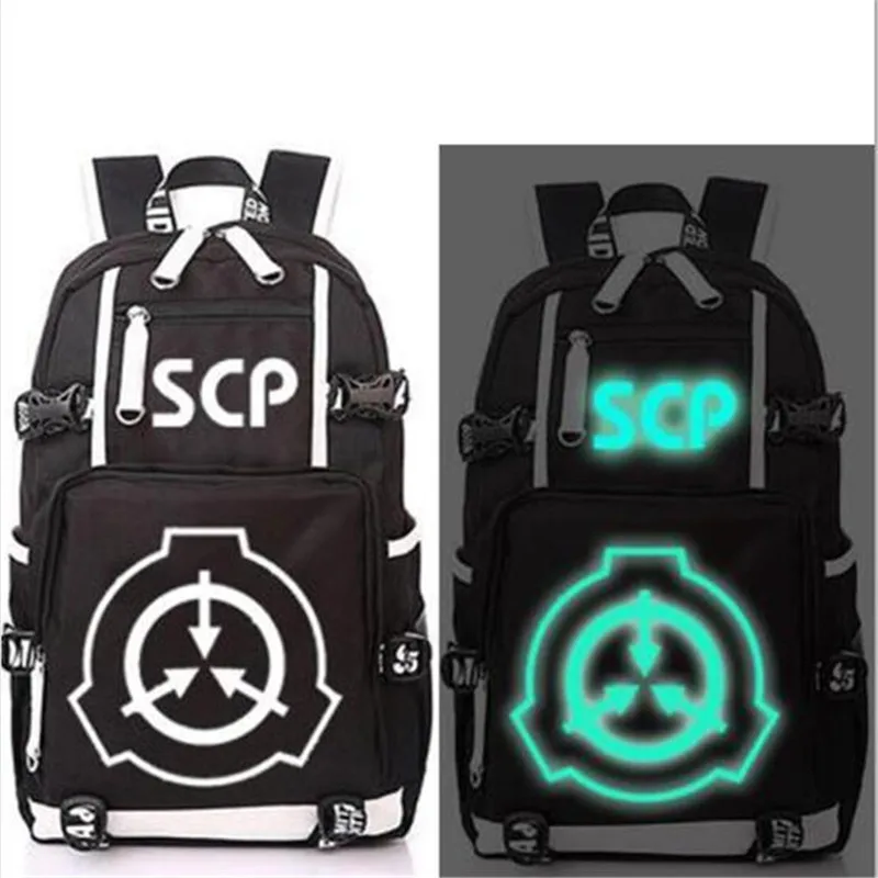 SCP специальные процедуры удержания основы USB рюкзак сумка светящийся студенческий рюкзак студенческий школьный рюкзак дорожная сумка