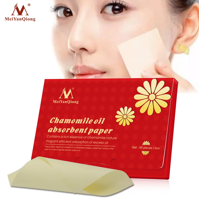 90Pcs/Set Portable Face Oil Control Facial Absorbent Paper Blotting Sheet Clean Film Makeup Tool | Красота и здоровье