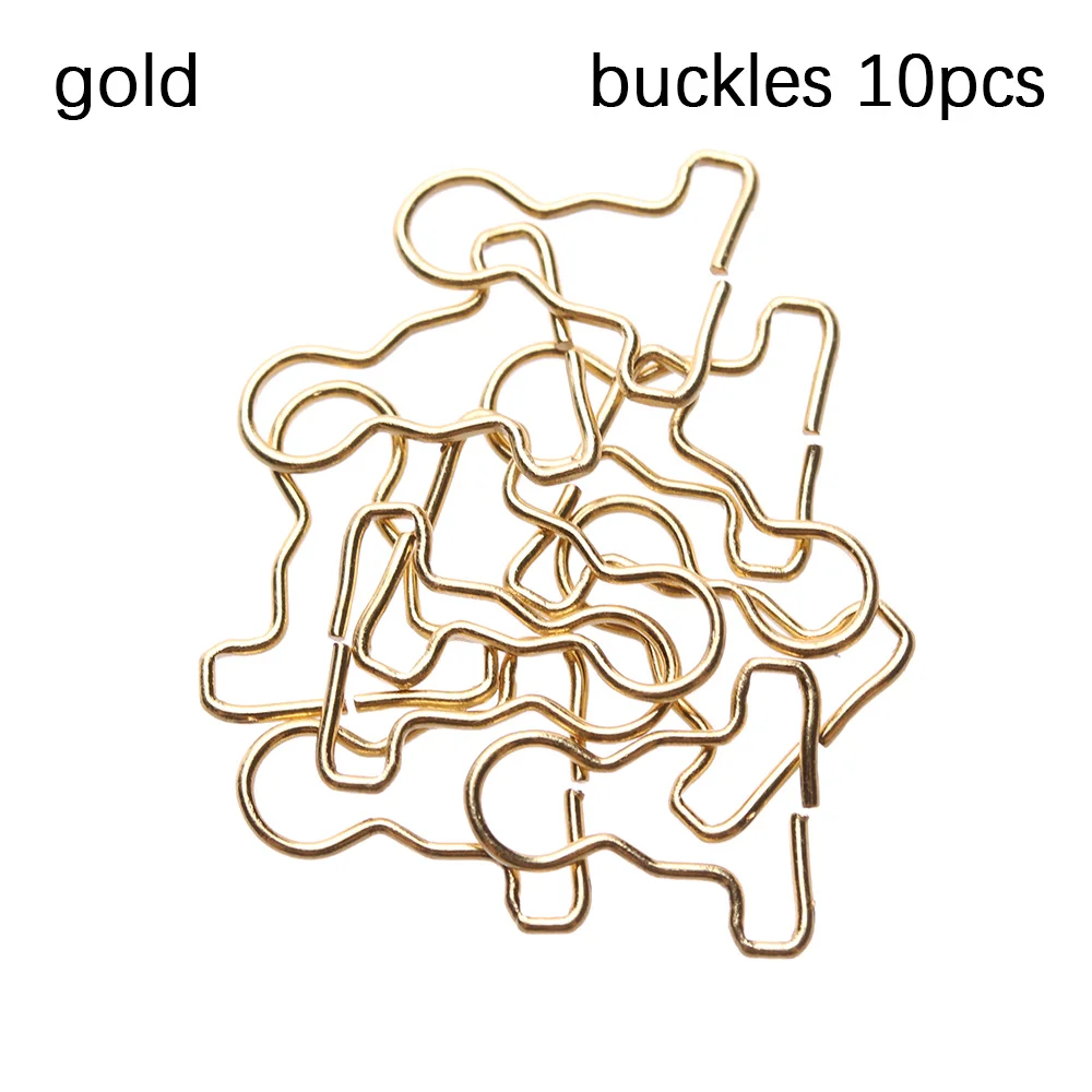 gold buckles 10 шт. мини кукла пояс пуговицы гвозди Кукла Одежда DIY металлическая пряжка подходит для 1/6 куклы девушки пряжки для кукол брюки сумки аксессуары - Цвет: gold buckles