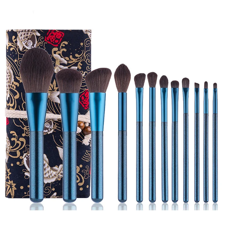 12 шт. кисти для макияжа пудра основа тени век набор кистей косметические pinceau