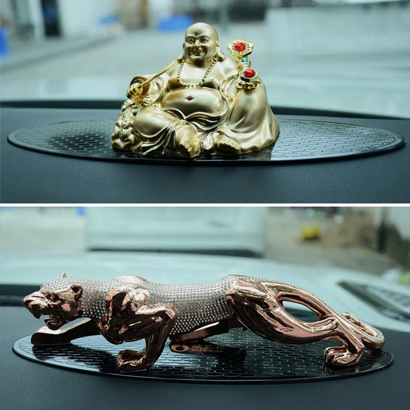 ZD 1X Автомобильная приборная панель силиконовый овальный нескользящий коврик для