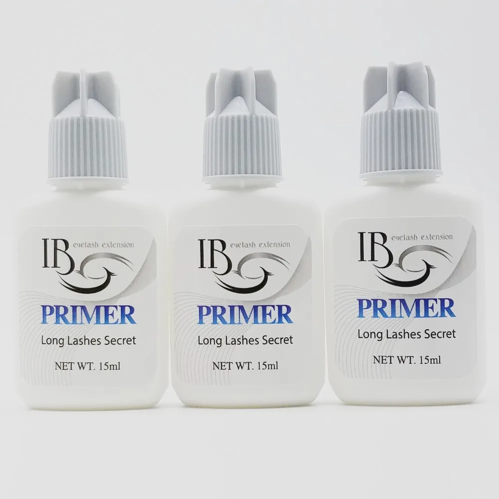 

Professional 3 bottles/lot IB ibeauty Eyelash Extensions Primer for Individual Lash Application From Korea 15ml fixing agent