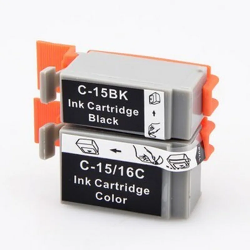 2PK BCI-15 BCI-16 Картридж для струйного принтера совместимый для Canon i70 i80 SELPHY картриджи для струйного принтера